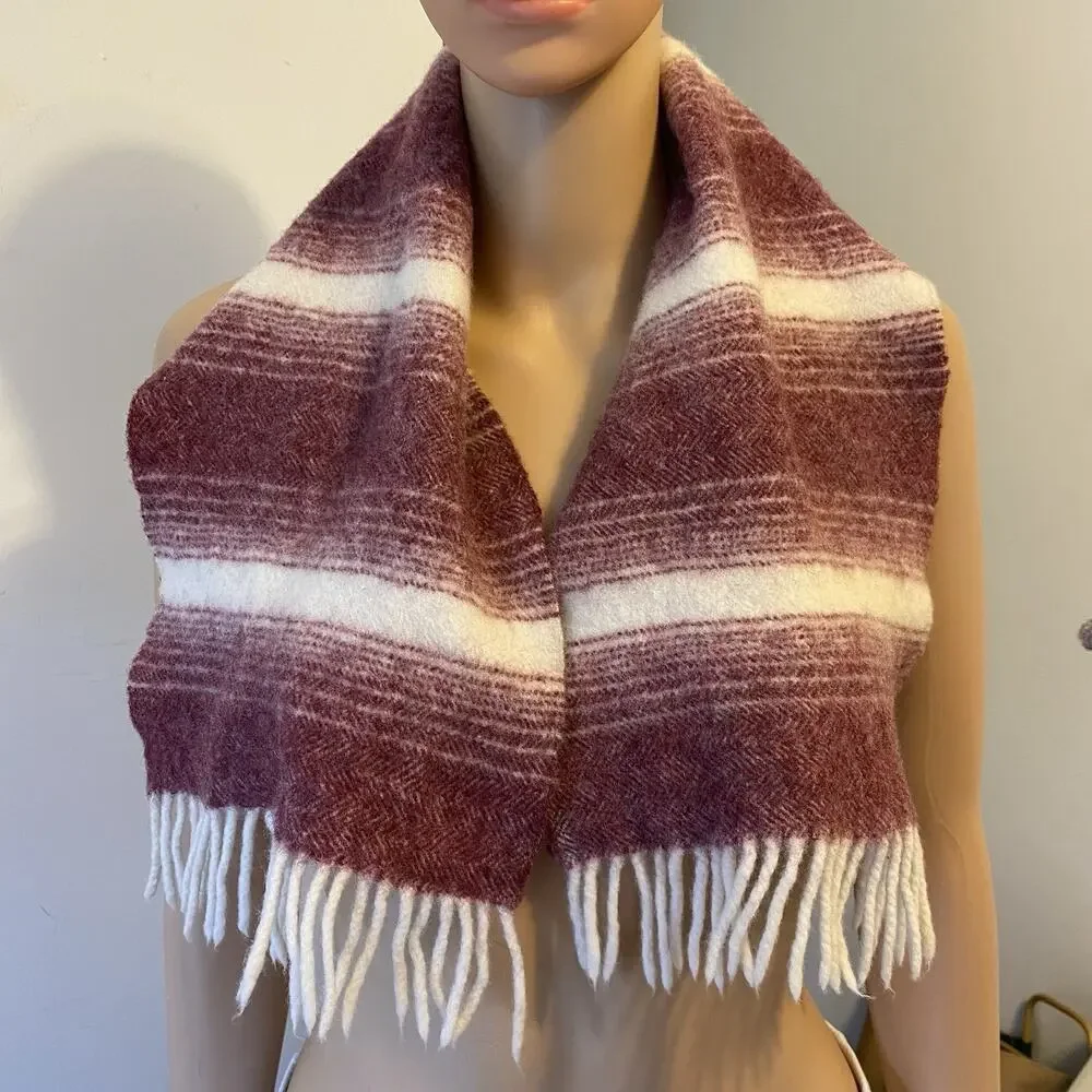 VTG 1990s Luxurious Christian Dior Fridge Scarf Neck Warmer Wool Angora Nylon